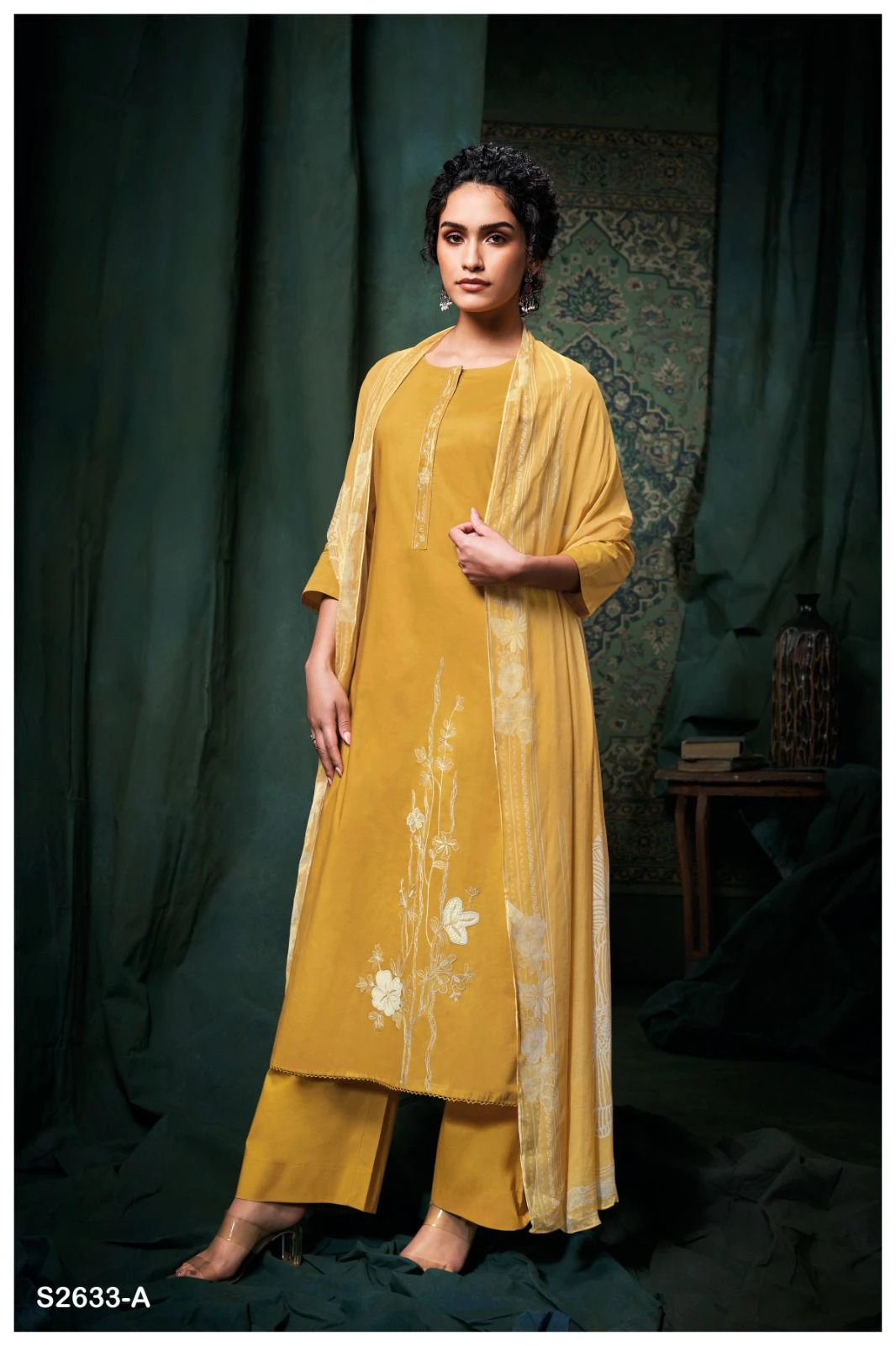 Ganga Riana 2633 Premium Cotton Solid Wholesale Fancy Salwar Suit Catalog — Wholesale Salwar Suits, Ganga wholesale from Surat - Gallery Image 3